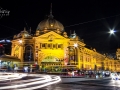 Light Trails Flinders Street Station, Melbourne