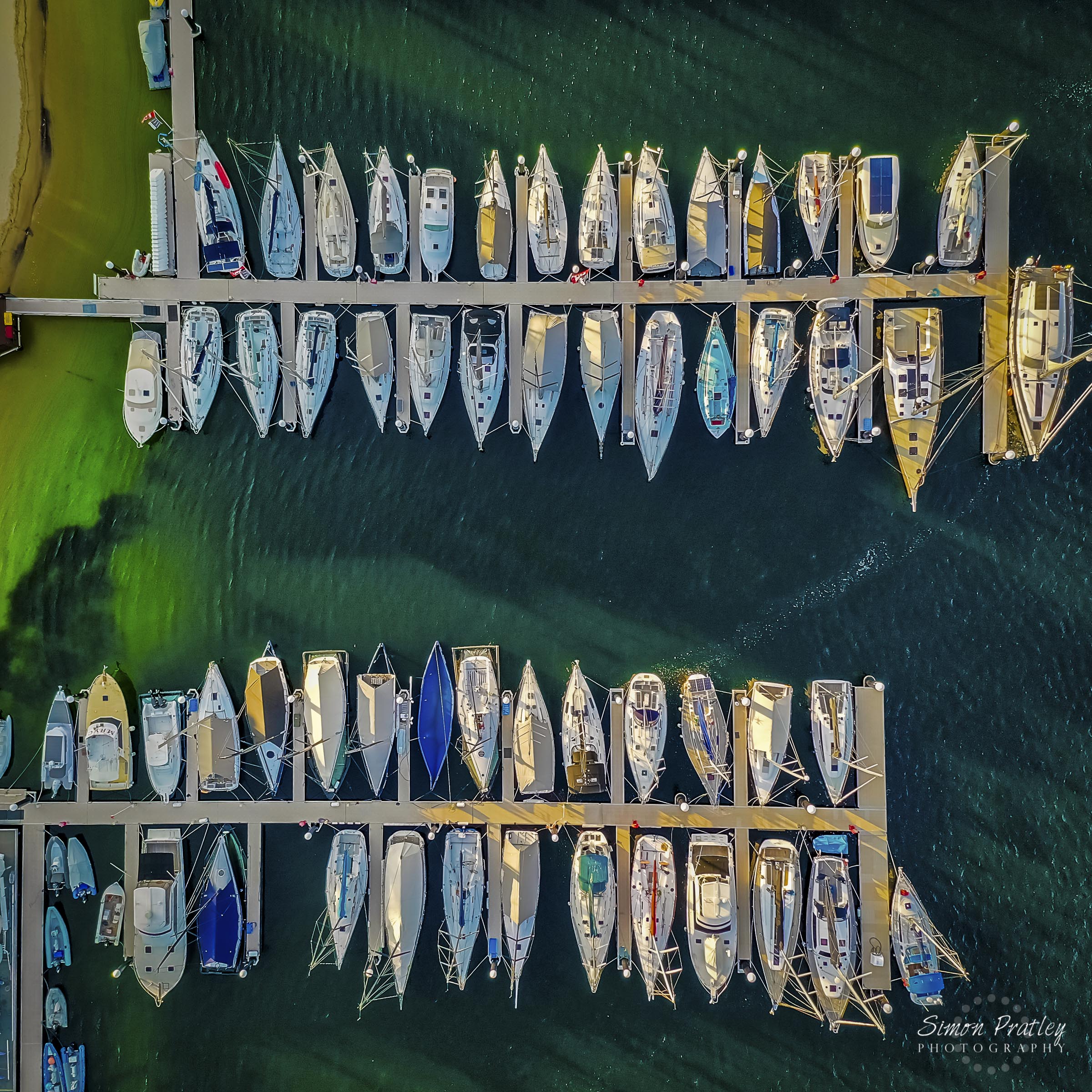 Birds Eye View Over Middle Harbour Yacht Club