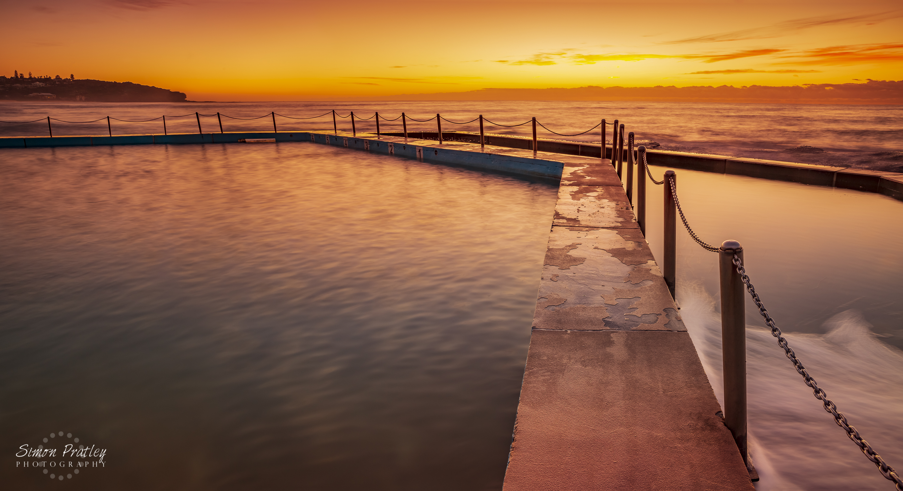 Golden Hour at South Curl Curl Pool