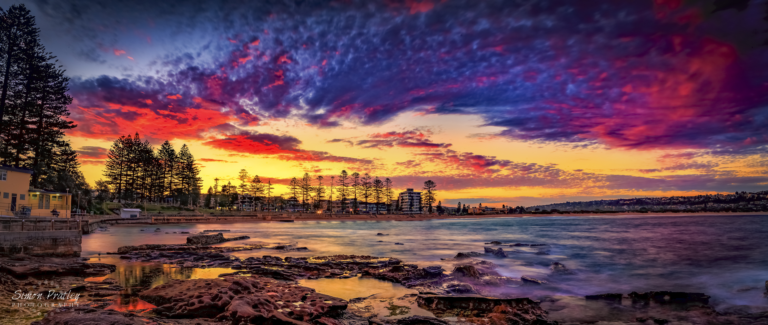 Dee Why Sunset with Electric Clouds