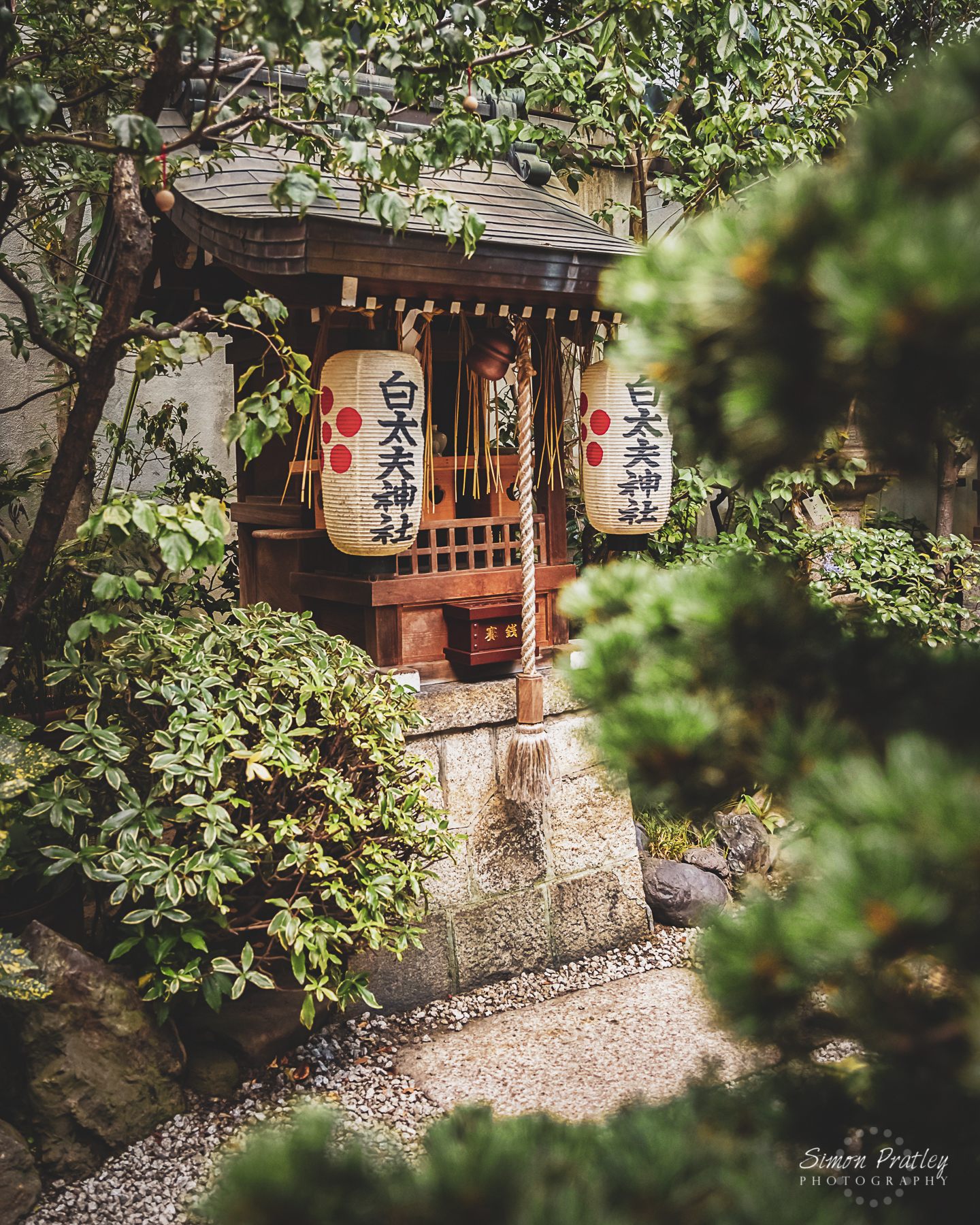 At the Nishiki-Tenmangu Shrine