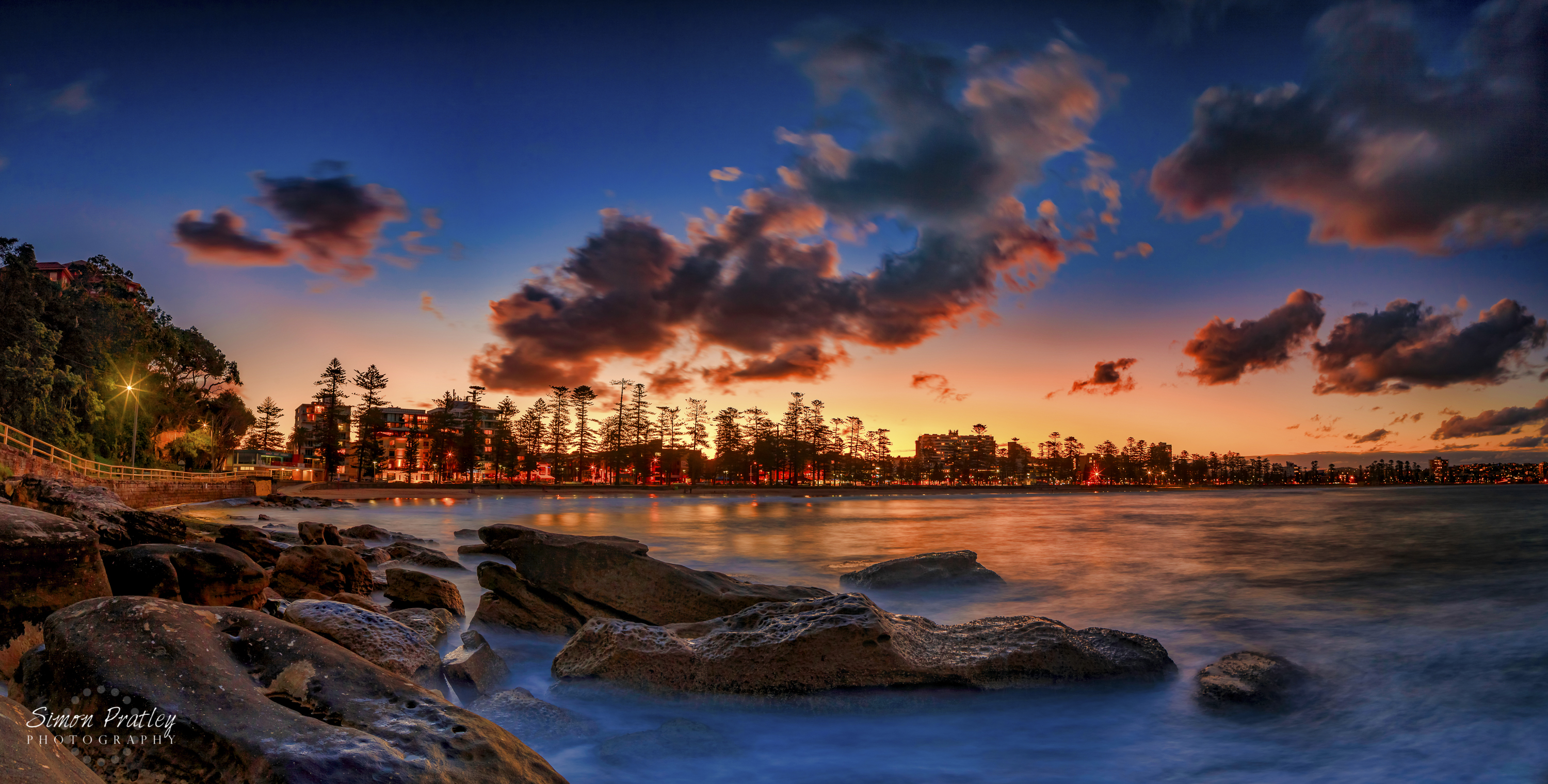 Looking Towards Manly At Sunset