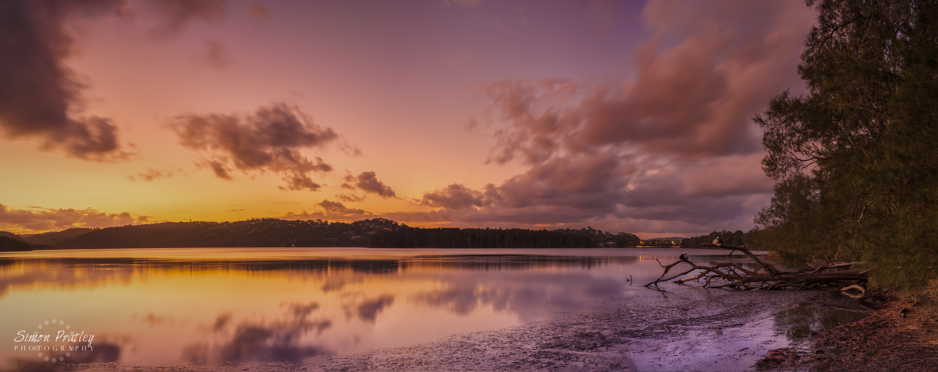 Narrabeen Lagoon at Sunset
