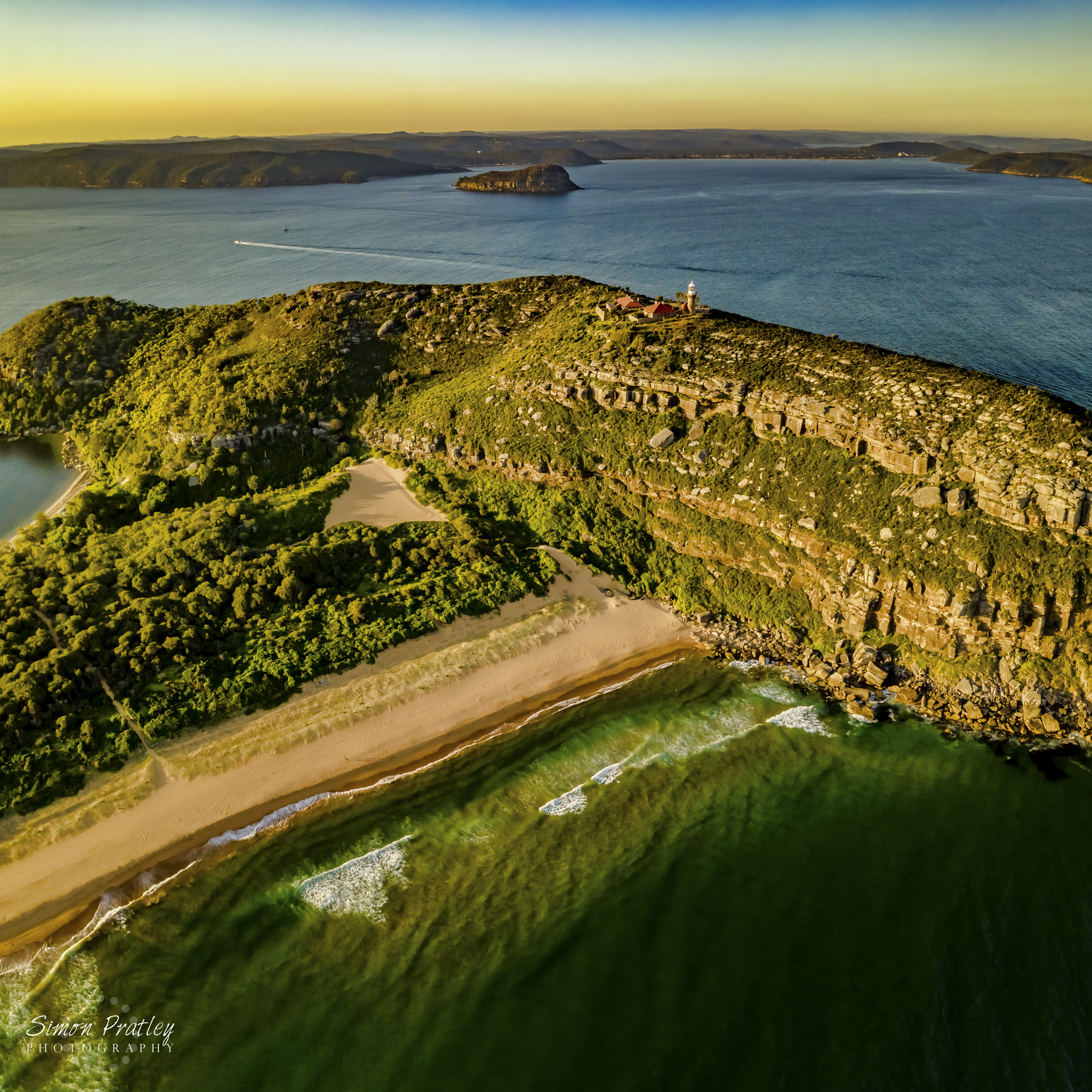 Afternoon Light at Barrenjoey Headland - Square