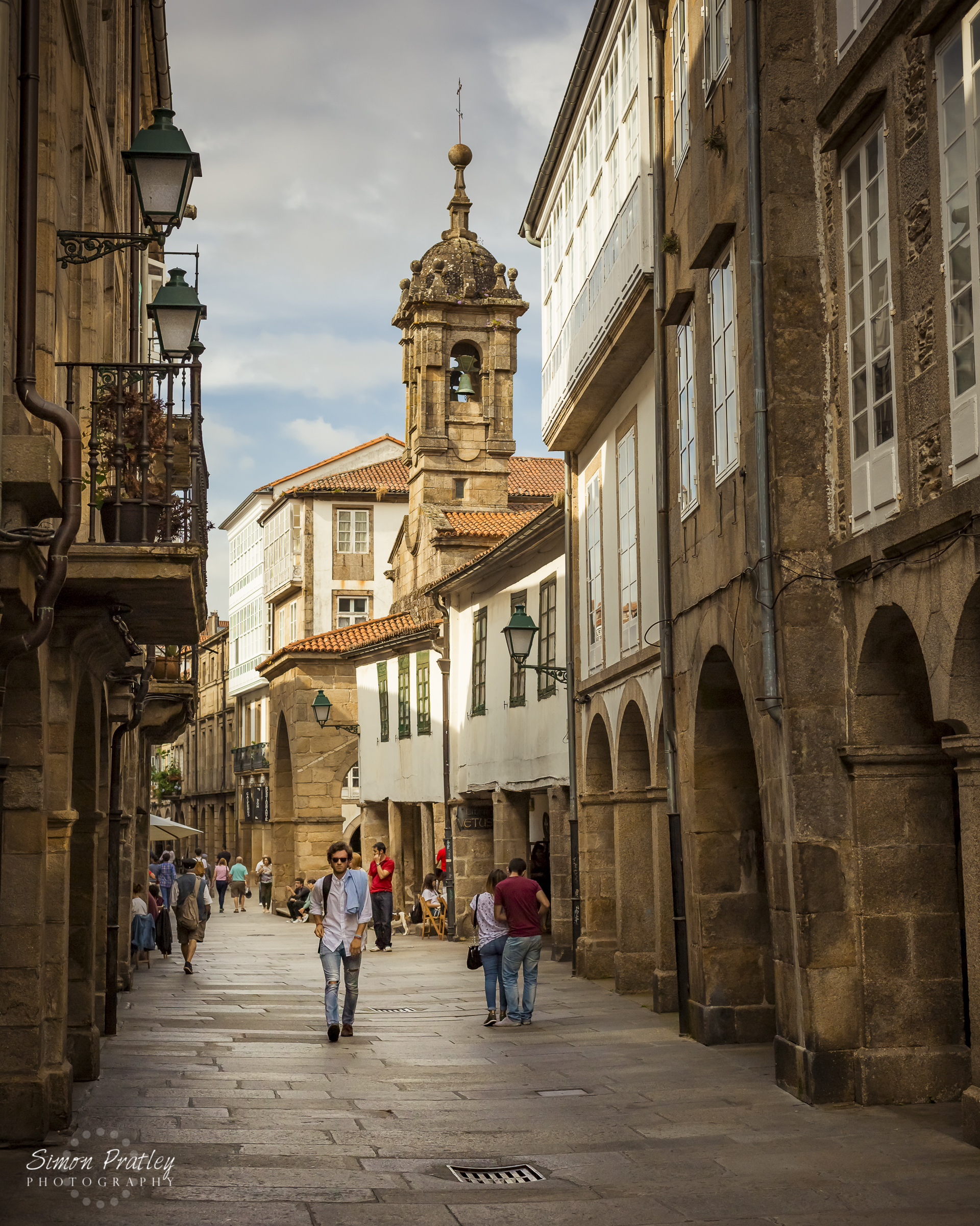 La Rua Nove de Santiago de Compostela