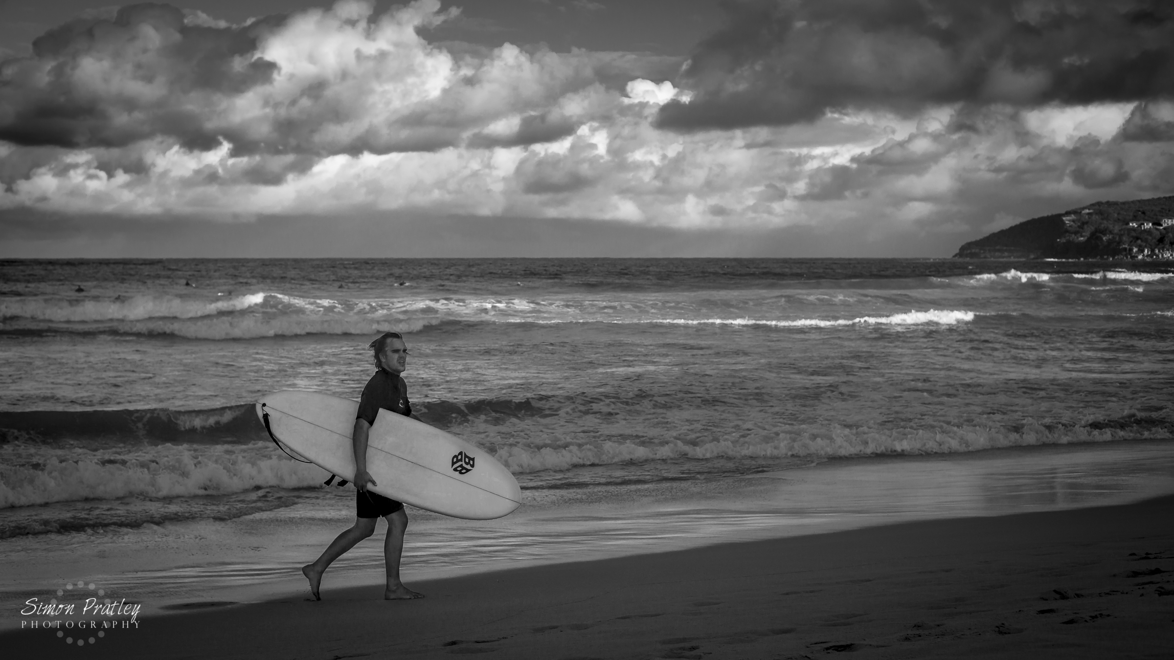 Surfer with Board