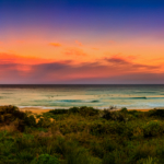 As-Evening Falls Over Freshwater Beach Panoramic