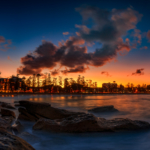 Looking Towards Manly Beach At Sunset – Panoramic